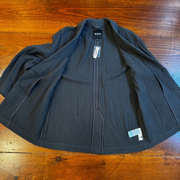 Madewell Lightspun Dorset Blazer- Color Coal. Size Medium‎ - Picture 10 of 13